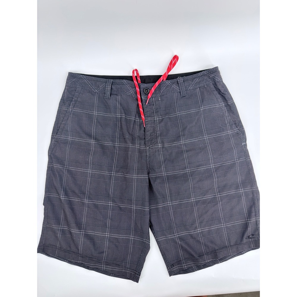 O'Neill Board Shorts Hybrid Modern Men Size 38 Gray Plaid